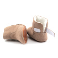 Benutzerdefinierte Plüsch Kleinkind Baby Leder Winter Hohe Stiefel