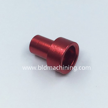 Precision Turned Red Anodized Aluminum Bike Parts