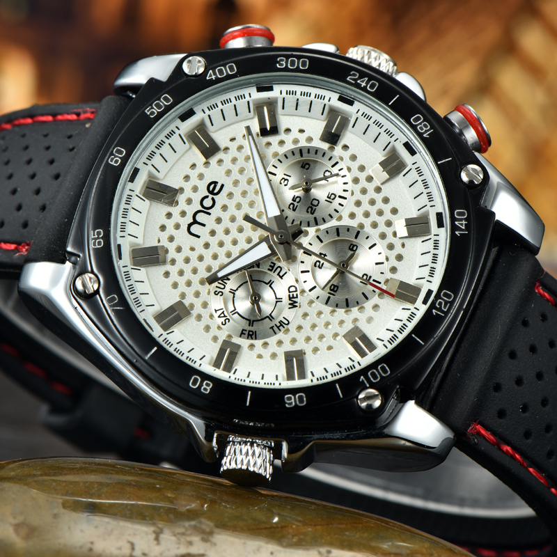 MCE branded sports men automatic silicone watch