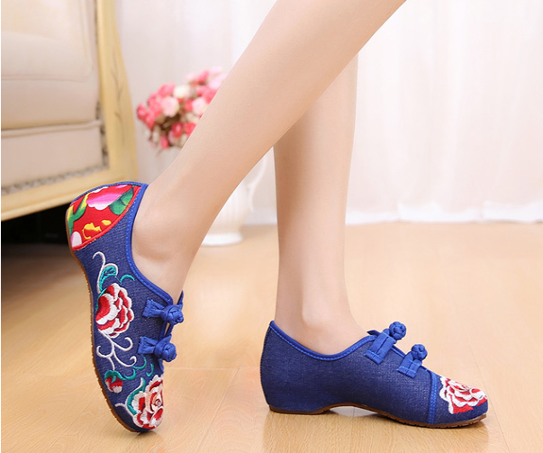 hand embroidered women's shoes