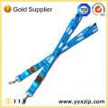 Kundenspezifischer Siebdruck LOGO Satin Sports Lanyard