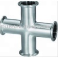 Stainless Steel Sanitary Clamped Pipe Fitting Cross