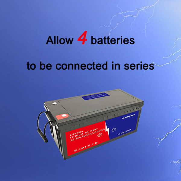 allow 4 batteries to be connected in series