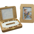 Baby Teeth Save Organizer Wooden Tooth Storage Box