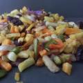 Healthy snack food vacuum fried vegetables