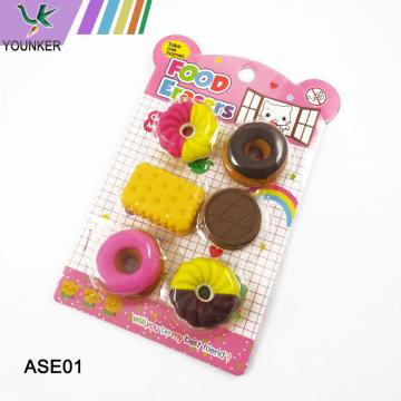 Novelty Stationery TPR Pencil Erasers Set