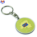 Metal custom coin holder keychain holder