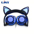 Good quality foldable glowing cat ear headphone