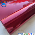 Film de PVC rouge translucide de haute qualité