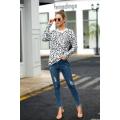 Hot Sale Leopard Print Women's Long-sleeved T-shirt