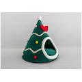 Creative pet nest tent christmas hat dog kennel