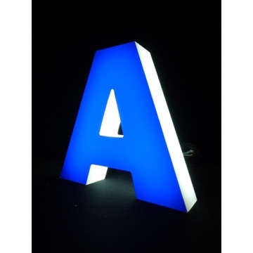 2016 populaire LED avant allumés canal lettre enseignes, lettres de l’Alphabet décoratif à LED métal munie d’un Strip LED étanche