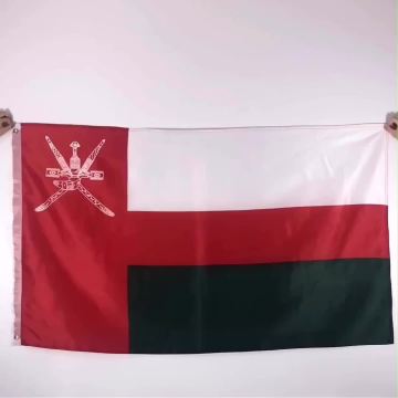 polyester printed 3x5 Oman flag custom