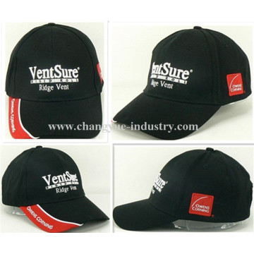 Custom new cotton black embroidery sports baseball cap