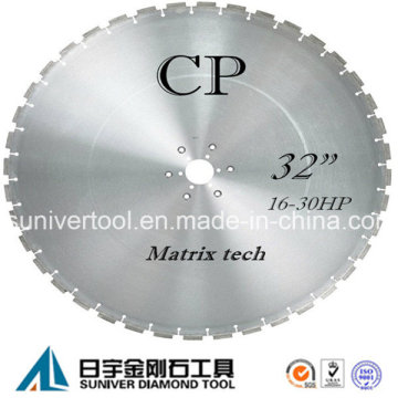 32" Diamond Wall Saw Blade for Reinforced Concrete