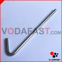 Bended Roofing Bolt Zinc Plated