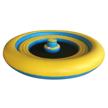 Isla flotante inflable grande de forma redonda de PVC personalizado