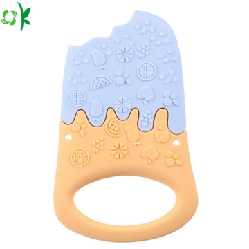 Best Quality Ice cream Shaped Silicone Food Teether