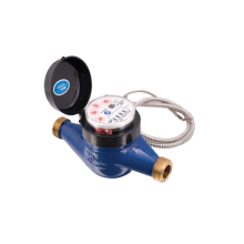 Elektronischer Wasserzähler mit direktem Messwert und Messinggehäuse