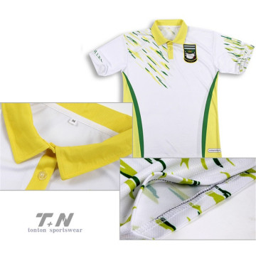 sublimation de polos imprimés personnalisés de Guangzhou