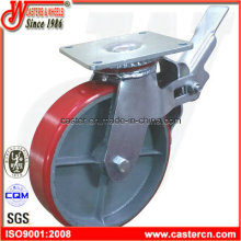 8 Inch PU Scaffold Caster with Top Plate