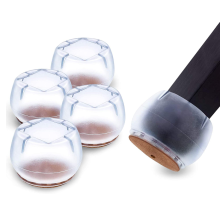 Protetores de perna de cadeira de piso de silicone antiderrapante multi-uso