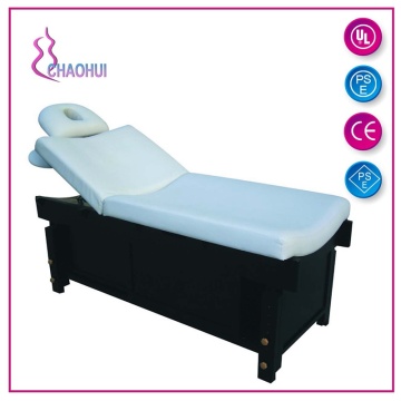 Cama de belleza de madera de PVC con almohada de agujero de respiración