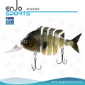 Angler Select Multi Jointed Pesca Vida-como señuelo Bait Swimbait isca dura cebo de pesca de señuelo (MS1808V)