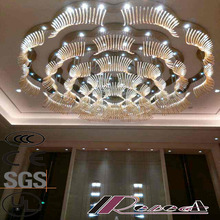 Морден и большой размер Flower Round Hotel Luxury Crystal Pendant Lamp