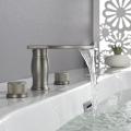 Deck Mount Bathtub Filler 3 Holes Basin Faucet