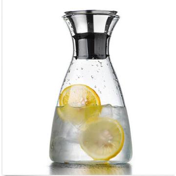 Home Dining Clear Glass Water Pitcher Bebidas Jugo Café Jarro Contenedor