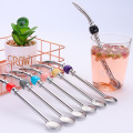 Stainless  Drinking Straw Strainer With Bead