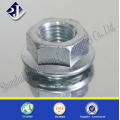 China Supplier High Stark Zink Plated Hex Flansch Mutter