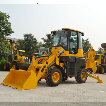 Lader und Bagger 4WD mit Schneckenbohrgerät