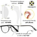 Nose de nez de lunettes de silicone transparente personnalisée