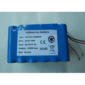 Factory customized 22.2V 10Ah li-ion battery pack