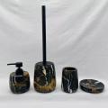 Lapis Niger bathroom accessories set