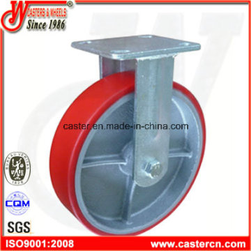 8 Inch PU on Iron Fixed Caster