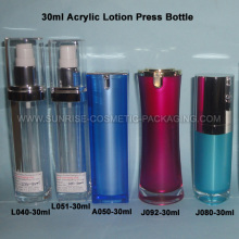 Flacon de 30ml Lotion acrylique presse flacon Airless presse