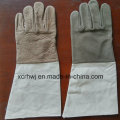 Guantes de soldadura de cuero con puño de lona, ​​Guantes de soldadura TIG / MIG, guantes de protección de soldadura de cuero de vaca Fabricante