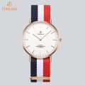 Moda de nylon de acero inoxidable Volver Daniel Wellington estilo reloj 71255