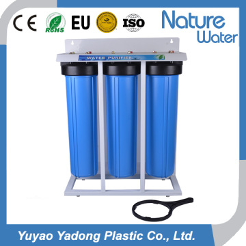Three Stage Big Blue Water Filter with Iron Shelf