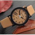 Yxl-466 New Arrival Japonais Miyota 2035 Mouvement Montres-bracelets en cuir véritable en bois couleur visage montres usine en gros