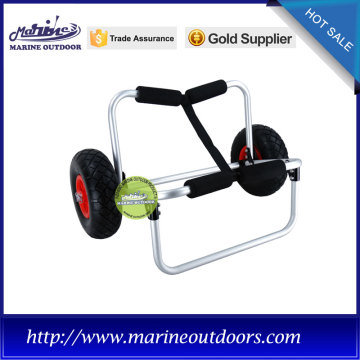 trailer trolley, easy to fold canoe kayak cart, dolly trolley PU wheel