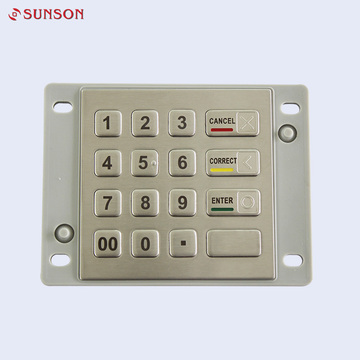 Vandal Resistant Waterproof PINpad For Indoor And Outdoor Kiosk