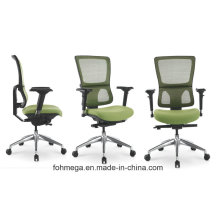Green Confortable Office cadeira de malha de pessoal com função de giro e elevador