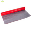 Silver red uv coated PE woven tarpaulin