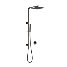 Ensemble de douche de pluie en acier inoxydable noir mat 10 po