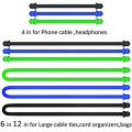 Custom Silicone Cable Tie Reusable Rubber Twist Tie