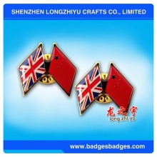 National Flag Badge of China and United Kingdom